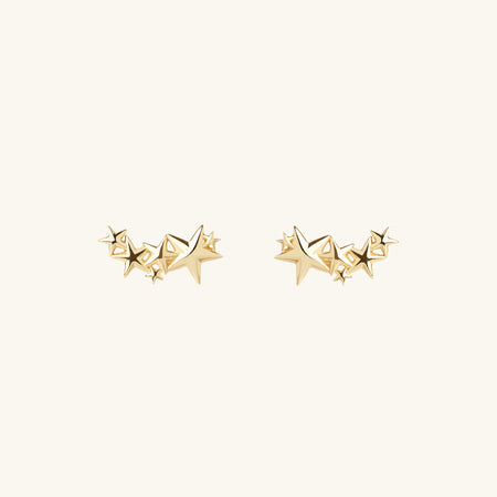 Star Stud Earrings Gold